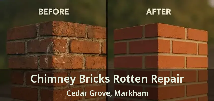 Chimney Bricks Rotten Repair Cedar Grove, Markham - ON