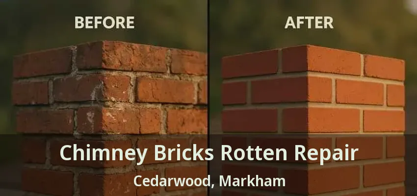 Chimney Bricks Rotten Repair Cedarwood, Markham - ON
