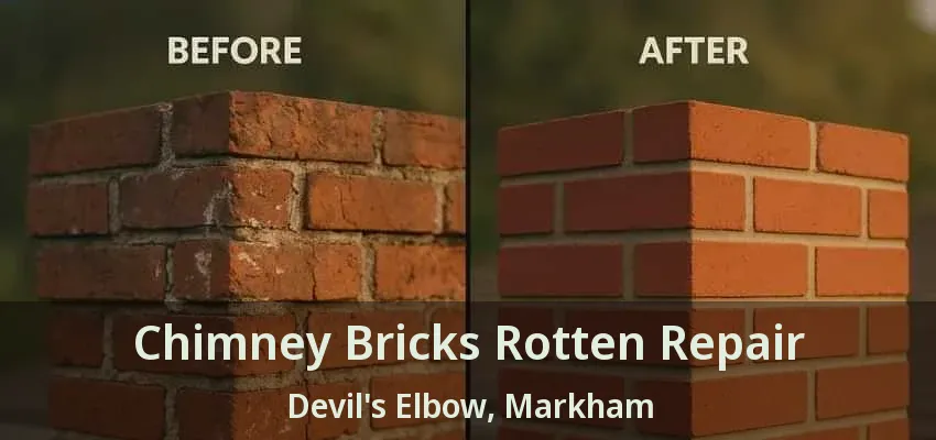 Chimney Bricks Rotten Repair Devil's Elbow, Markham - ON