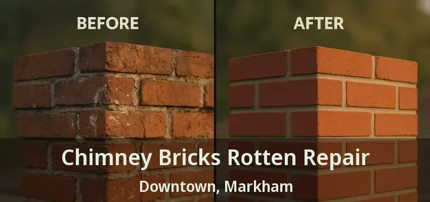 Chimney Bricks Rotten Repair Downtown, Markham - ON
