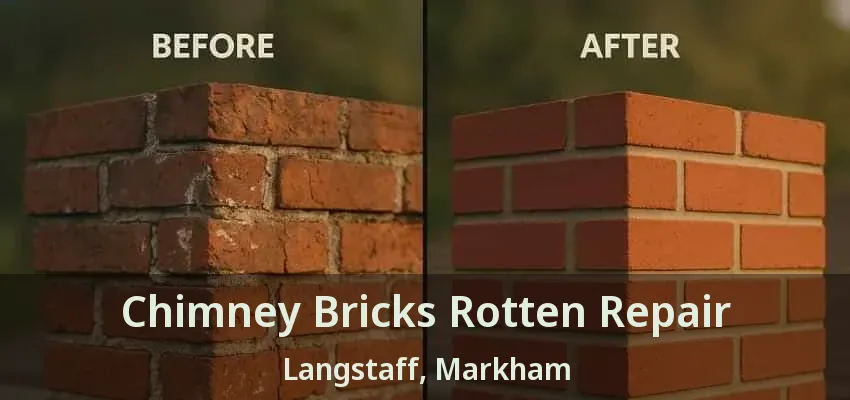 Chimney Bricks Rotten Repair Langstaff, Markham - ON