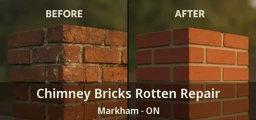 Chimney Bricks Rotten Repair Markham - ON
