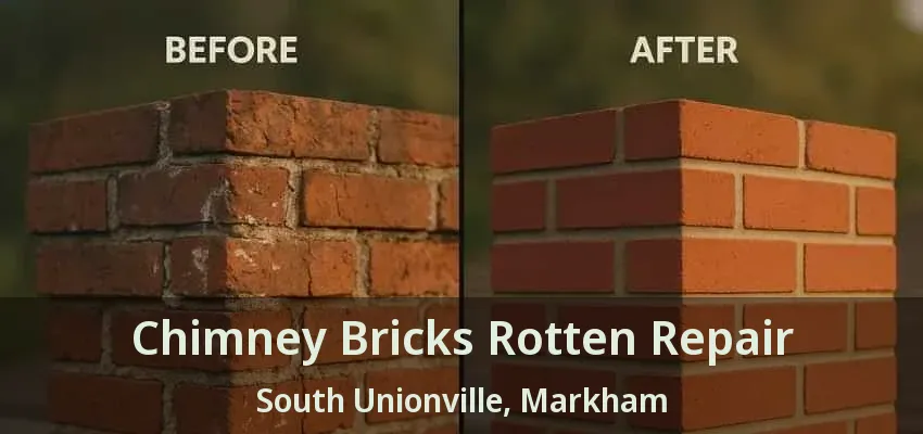 Chimney Bricks Rotten Repair South Unionville, Markham - ON