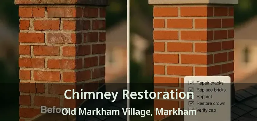 Chimney Restoration Old Markham Village, Markham - ON