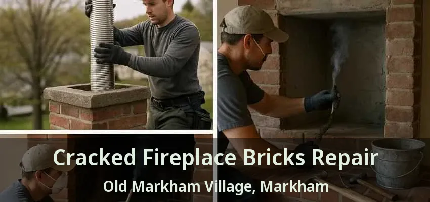 Cracked Fireplace Bricks Repair Old Markham Village, Markham - ON
