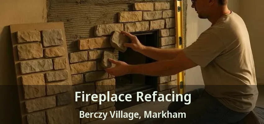 Fireplace Refacing Berczy Village, Markham - ON