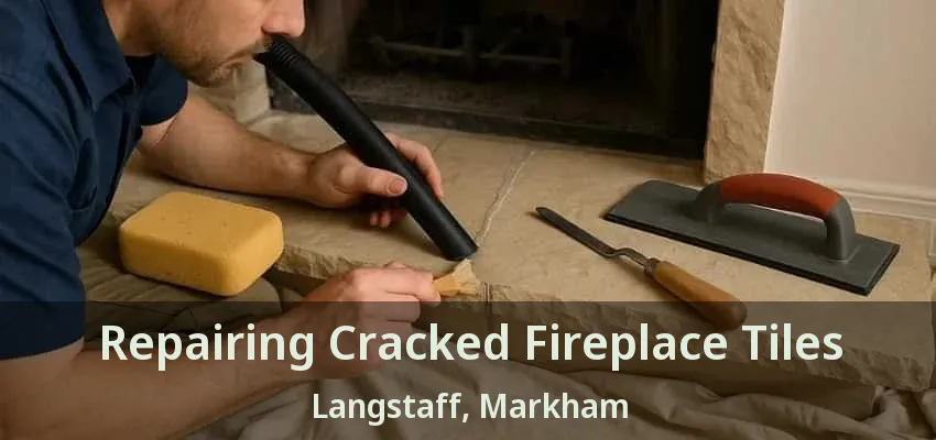 Repairing Cracked Fireplace Tiles Langstaff, Markham - ON