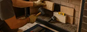 Cracked Fireplace Bricks Repair Angus Glen, Markham